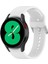 Samung Galaxy Watch4 40MM / 44MM Beyaz Için Silikon Kordonlu Saat (Yurt Dışından) 4