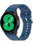 Samung Galaxy Watch4 40MM / 44MM Koyu Mavi Için Silikon Kordonlu Saat (Yurt Dışından) 4