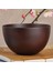 Japon Tarzı Ahşap Kaseler, Salata, Erişte, Meyve ve Ce Ahşap Kase, Kırmızı-Kahverengi (Yurt Dışından) 2