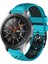 Samsung Galaxy Watch 46MM Gök Mavisi+Siyah Için Silikon Watch Band (Yurt Dışından) 1