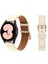 Samsung Galaxy Watch4 Için Düz Dokuma Watch Band 40MM / 44MM Bej Beyaz (Yurt Dışından) 1