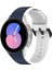 Samsung Galaxy Watch5 40MM / 44MM Gece Mavisi Beyaz Için Silikon Saat Bandı (Yurt Dışından) 1