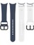 Samsung Galaxy Watch5 40MM / 44MM Gece Mavisi Beyaz Için Silikon Saat Bandı (Yurt Dışından) 3