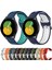 Samsung Galaxy Watch 5 44MM Siyah+Kırmızı Için 20MM Silikon Kayış (Yurt Dışından) 3