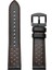 Samsung Galaxy Watch Active 20MM Deri Kuşgözü Spor Saat Kordonu Siyah (Yurt Dışından) 2