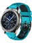 Samsung Gear S3 Classic Gök Mavisi+Siyah Için Silikon Saat Bandı (Yurt Dışından) 1