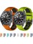 Samsung Gear S3 Classic Gök Mavisi+Siyah Için Silikon Saat Bandı (Yurt Dışından) 4