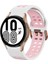Samsung Galaxy Watch 4 40MM Beyaz+Pembe Için Silikon Watch Band (Yurt Dışından) 1