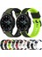 Samsung Galaxy Watch4 Classic Için Silikon Saat Bandı 46MM Ordu Yeşili + Siyah (Yurt Dışından) 3