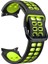 Samsung Galaxy Watch4 Için Silikon Kayış 40MM / 44MM Siyah Limon Yeşili (Yurt Dışından) 1
