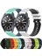 Samsung Galaxy Watch3 45MM Siyah+Gri Için Silikon Saat Bandı (Yurt Dışından) 4