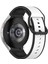 Samsung Galaxy Watch4 Classic 46MM / Watch4 44MM Beyaz Siyah Için Kayış (Yurt Dışından) 2