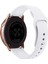 Samsung Galaxy Watch Active2 Için Bluetooth Sürümü 40MM Akıllı Saat Düz Renk Silikon Watch Band Beyaz (Yurt Dışından) 3