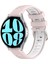 Samsung Galaxy Watch 6 44MM Pembe+Beyaz Için 20MM Silikon Kayış (Yurt Dışından) 1