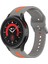 Samsung Galaxy Watch5 / Watch5 Pro Gri Turuncu Için Silikon Watch Band (Yurt Dışından) 1