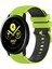 Samsung Galaxy Watch Active2 Için Silikon Watch Band 44MM Limon Yeşili+Siyah (Yurt Dışından) 1