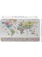 Türkçe Ülke Bayrak Lı Eğitici Başkent Detaylı Atlası Dünya Haritası Duvar STICKER -60X105-3859 2