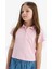 Kız Çocuk Slim Fit Dar Kesim Polo Yaka Basic Düz Fitilli Kaşkorse Kısa Kollu Tişört Z7794A625SM 3