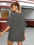Kadın / Kız Füme Oversize T-Shirt Lovely Bear Baskılı 2