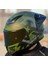 Rapıd Iı Race Thunder Bırds Mat Yeşil Motosiklet Kaskı Gold Camlı 3