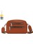 Çift Fermuarlı Crossbody Çanta Bayanlar Moda Basit Omuz Çanta Geniş Omuz Askısı Cep Telefonu Para Cüzdanı (Yurt Dışından) 1