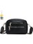 Çift Fermuarlı Crossbody Çanta Bayanlar Moda Basit Omuz Çanta Geniş Omuz Askısı Cep Telefonu Para Cüzdanı (Yurt Dışından) 1