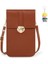 Kadın Kilit Toka Crossbody Çanta Dokunmatik Ekran Cep Telefonu Cüzdan Kız Öğrenci Toka Küçük Para Cüzdanı (Yurt Dışından) 1