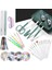 Süper Set 6in1 Çantalı Paslanmaz Çelik Profesyonel Manikür Pedikür Seti ve 37 Parça Nail Art Tırnak Süsleme Sanatı Tasarım Seti 2