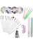 Süper Set 6in1 Çantalı Paslanmaz Çelik Profesyonel Manikür Pedikür Seti ve 37 Parça Nail Art Tırnak Süsleme Sanatı Tasarım Seti 5