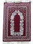 Çiçek Dua Halı Çiçek Dikdörtgen Dua Halı Mat Irmızı (Yurt Dışından) 3