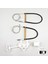 Fiat Abarth Punto Grande Evo MK3 199 2005-2024 51723324 İçin Manuel Arka Sol Cam Kriko Tamir Seti 2