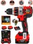 Alman 4200 X-Red Orginal 13 mm Metal Mandren Brushless Motor Akülü Darbeli Matkap 10 Pilli 1
