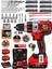 Alman 4200 X-Red Orginal 13 mm Metal Mandren Brushless Motor Akülü Darbeli Matkap 10 Pilli 2