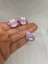 Pervin Accessories Kuromi Küpe ve Yüzük Set 1