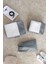 3'lü Gri Valiz Düzenleyici Bavul İçi Organizer Set Seyehat Hurcu 3