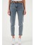 Pamuklu Standart Fit Yüksek Bel Dar Paça Kemerli Pantolon Bayan Pantolon 668YP4475 2