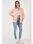 Regular Fit Uzun Kollu Çizgili Gömlek Bayan Gömlek 6772875 4