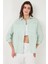 Regular Fit Uzun Kollu Çizgili Gömlek Bayan Gömlek 6772875 4