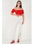 Regular Fit Madonna Yaka Bağlama Detaylı Crop Bluz Bayan Bluz 6527017 5