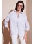 Regular Fit Uzun Kollu Çizgili Gömlek Bayan Gömlek 6772875 3