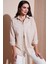 Regular Fit Uzun Kollu Cepli Çizgili Gömlek Bayan Gömlek 6772895 1