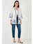 Nakış Işlemeli Pamuklu Oversize Fit Truvakar Kol Kimono Bayan Kimono 676302 3