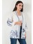 Nakış Işlemeli Pamuklu Oversize Fit Truvakar Kol Kimono Bayan Kimono 676302 5