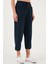 Pamuklu Relaxed Fit Yüksek Bel Geniş Kısa Paça Pantolon Bayan Pantolon 668YP5318 3