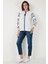 Nakış Işlemeli Pamuklu Oversize Fit Bağlamalı V Yaka Bluz Bayan Bluz 676271 3