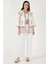 Nakış Işlemeli Pamuklu Oversize Fit Truvakar Kol Kimono Bayan Kimono 676272 3