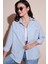 Regular Fit Uzun Kollu Çizgili Gömlek Bayan Gömlek 6772875 1