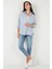 Regular Fit Uzun Kollu Çizgili Gömlek Bayan Gömlek 6772875 3