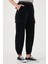 Pamuklu Standart Fit Normal Bel Lastikli Paça Kemerli Jogger Pantolon Bayan Pantolon 668YP5045 2