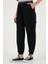Pamuklu Standart Fit Normal Bel Lastikli Paça Kemerli Jogger Pantolon Bayan Pantolon 668YP5045 4